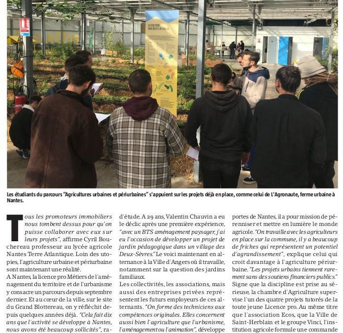 L’avenir de l’agriculture se cultive aussi en ville