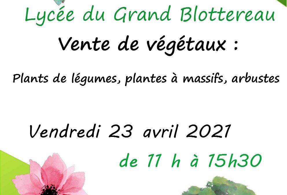 Vente de végétaux au Grand-Blottereau