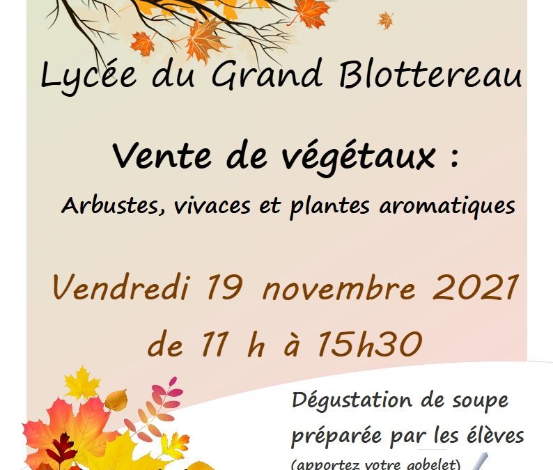 Vente d’Automne 2021